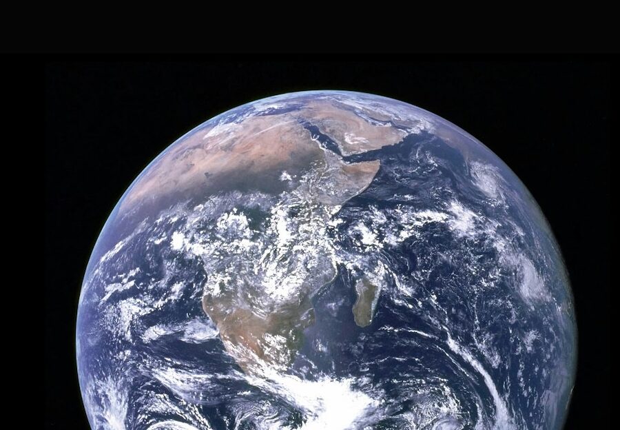 Photo by NASA Earth with clouds above the African continent